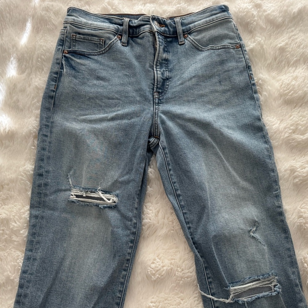 Express Light Blue Distressed Women’s Jeans